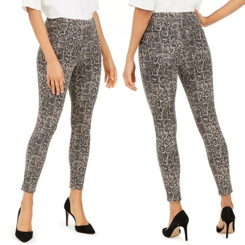 Spanx jean ish snake print ankle leggings Small